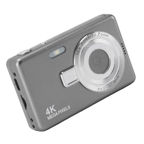 Appareil photo enfants 12 MP zoom 16x autofocus gris écran 2.4 pouces