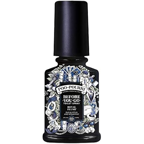 Poo Pourri der"before-you-go" WC Duft 59ml | Das einzige 100% natürliche Toilettenspray aus ätherischen Ölen | Royal Flush Cover