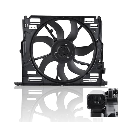 Image of maXpeedingrods 3 Pins Engine Radiator Cooling Fan Assembly for BMW 528i 2009-2011, for BMW 530i 535i 640i xDrive 17428509741 17427599493 17427802943