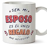 MUGFFINS Tazas para MARIDO/ESPOSO - En Español - Soy el único regalo que necesitas - 11 oz / 330 ml - Regalo original y divertido