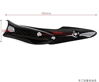 Vista 6 de AL-mart - Protector térmico para tubo de escape de motocicleta, compatible con Ka-wasaki Z900 2017-2021