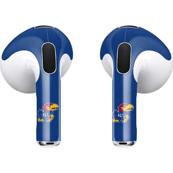 Skinit Decal Audio Skin Compatible with Apple AirPods (3rd Gen, 2021) - Officially Licensed Kansas Jayhawks KY 1865 Design
