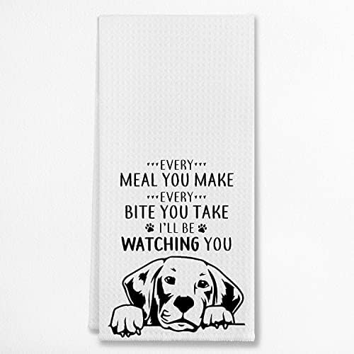 Every Meal You Make Funny Labrador Kitchen Towels & Tea Towels,Dish Cloth Flour Sack Hand Towel for Farmhouse Kitchen Decor,24 X 16 Inches Cotton Dish Towels Dishcloths,Labrador Dog Lovers Gifts