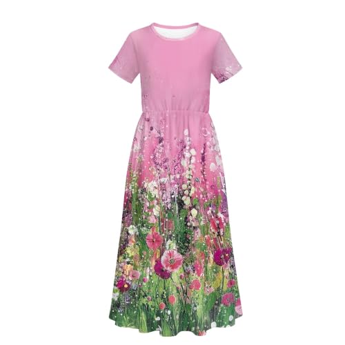 Vestido largo de trébol para niños que inspira alegría y fantasía