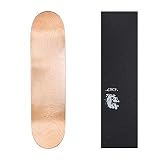 Cal 7 Natural Skateboard Deck with Graphic Grip Tape | 7.75, 8, 8.25, and 8.5 Inch |...