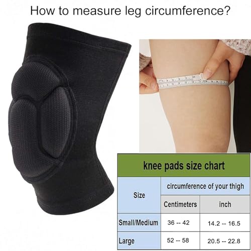 Knee Pads for Garden, Gardening, House Cleaning, Construction Work, Dancing, Volleyball, Flooring, Climbing, Riding Kneepads with Thick EVA Foam Padding, Outdoor Sports Kneeling Pads Cushion Floors Scrubbing for Men Women (Large)