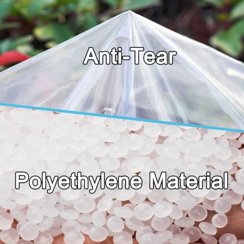Lona impermeable para jardín y terrazas cortavientos de plástico transparente 3