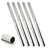 5Pcs 304 Stainless Steel Dom Tube 1inch OD 1/25inch Wall Steel Seamless Tubing Round Metal Pipe Tubing 15.75in Length for Industrial Handicraft Article Decoration