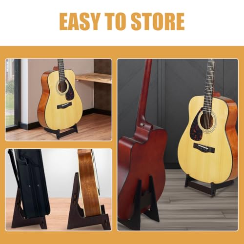 Support de guitare en bois démontable pour folk et ukulélé - 4