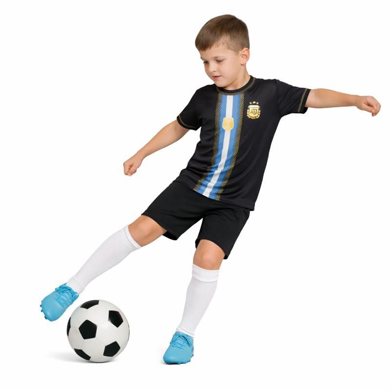 Image of Messi 10 Home Football Jersey T-Shirt((Kid's,Boy's & Men)