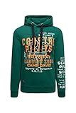 mit Tapeleiste an den Seiten Camp David Herren Hoodie mit Used Prints und Tapes