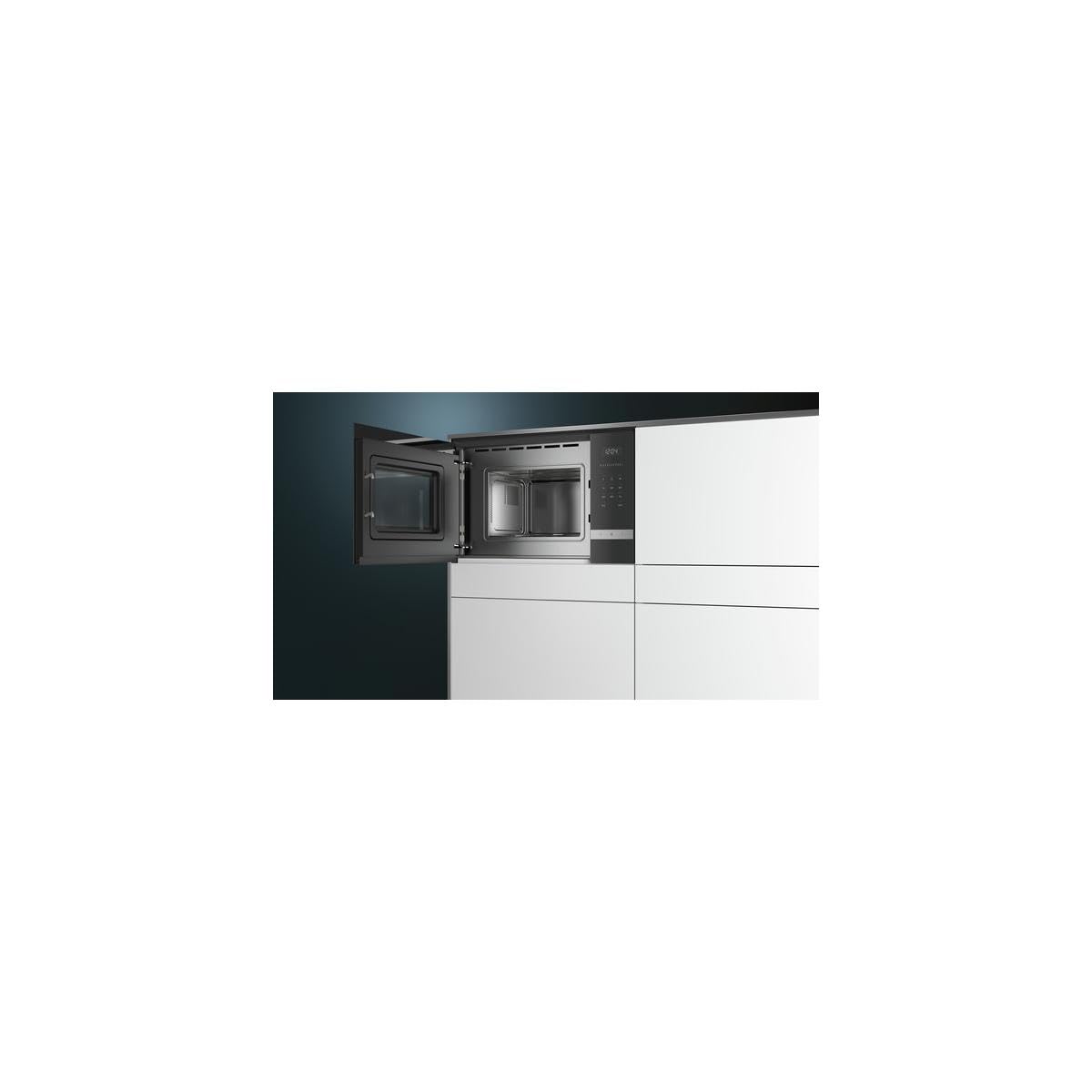 Siemens BF525LMS0 Mikrowelle Einbau 59.4 cm Edelstahl Elektronikuhr