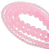 Tashidelek Natural Colored Chalcedony Stone Beads Agate Round Loose Beads for Jewelry Making DIY...