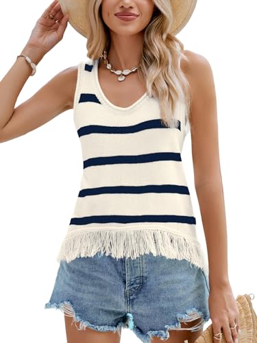 Haut en crochet sans manches Cupshe à encolure dégagée pour femme chic