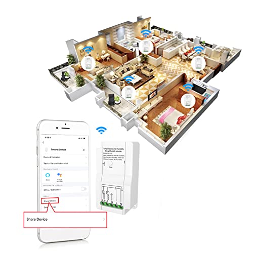 Interruptor WiFi para humedad y temperatura con doble relé contra variaciones térmicas 8