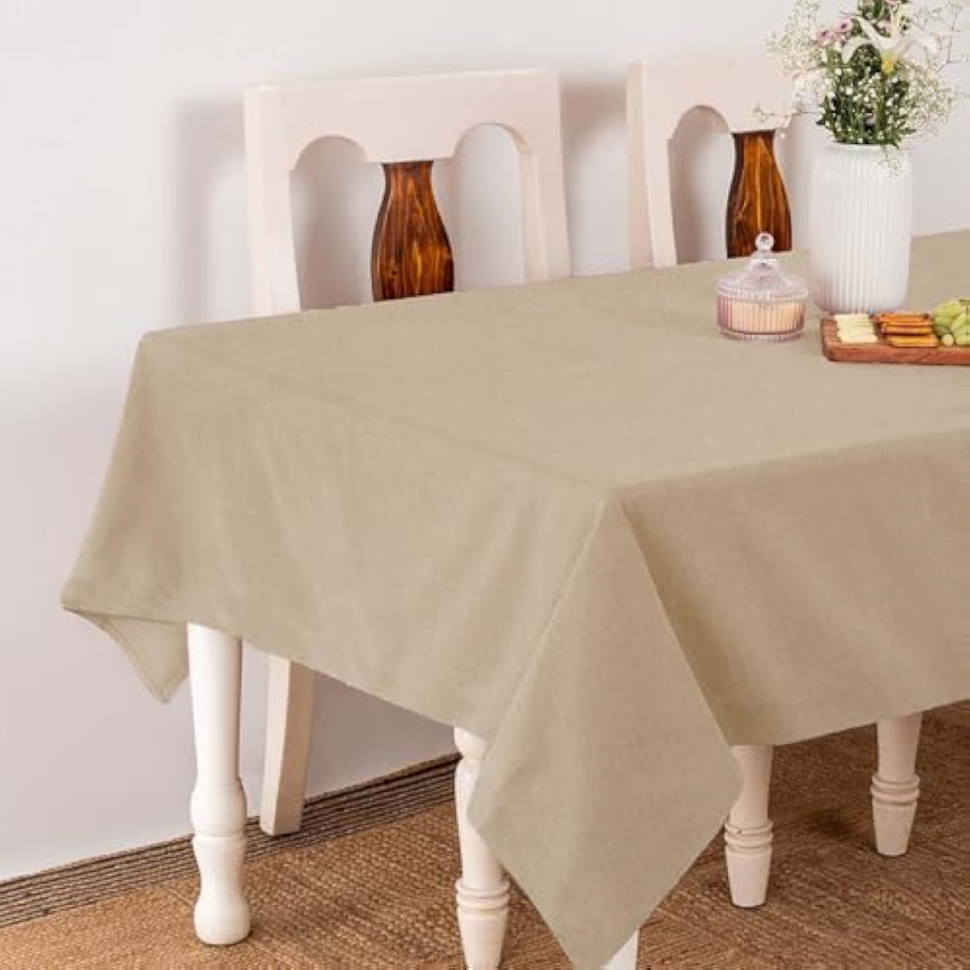 Beige Table Cover Cloth, 50" x 75"