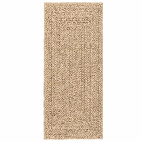 vidaXL Apariencia de Yute Exterior 80x200 cm alfombrar Alfombra de Suelo
