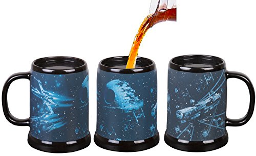STAR WARS Death Star 20oz Battle Mug - Heat Reveal Stein Style from Episode 4: A New Hope