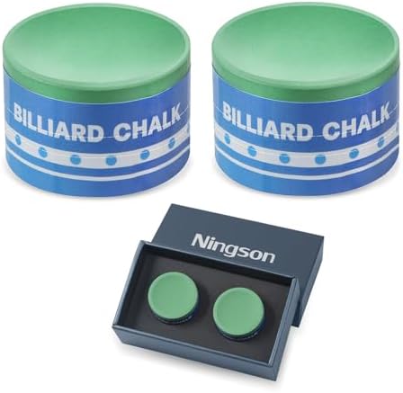 Pool Cue Chalk, Premium Round Pool Stick Chalk Billiard Table Accessories for Professional Tournament, Clubs, Bars, Home (Outstanding Performance, Reduce Miscue, Durable)