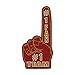 Past Time Signs PS338 1 Team Finger Red & Gold Custom Metal Shape Sign
