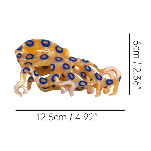 Pinza para cabello Octopus de acetato miniatura 2