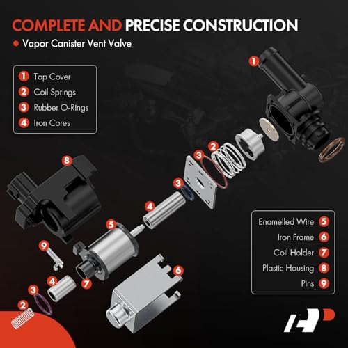 Válvula solenoide de ventilación para Chevrolet Impala y Camaro canister de vapor 5
