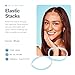 Gimme Beauty Elastic Stacks - Non-Slip Clear, Small Elastic Hair Ties - For Fine, Thick & Curly Hair - Clear, 320 Count