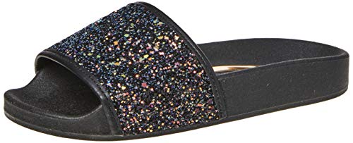 Tamancos Maxxi Gliter Aquarela, Molekinha, Meninas, Multi Preto/Preto, 27