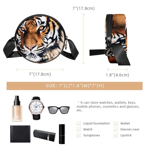 Women's Crossbody Handbags, Travel Purse, Cross Body Bag, animal tiger2