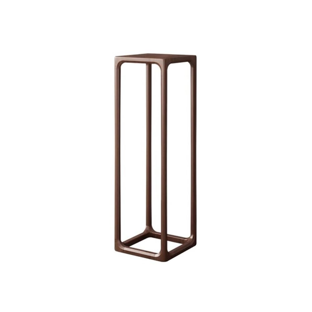 birene Vase Stand Walnut Wood Shelf Chinese Bonsai Base, Plant Stand for Indoor Outdoor Home Decor(M)