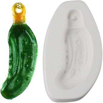 5"X 3"-Deep 1.5" Christmas Pickle Ornament Mold Glass Fusing