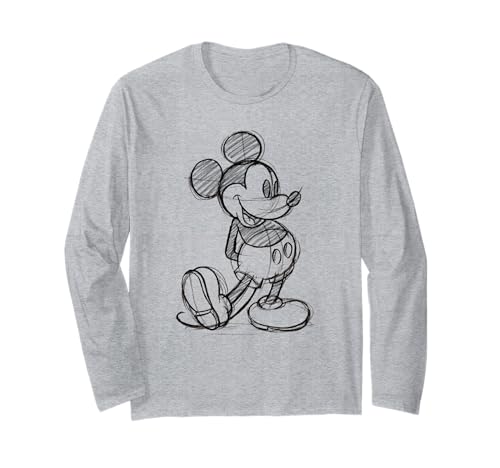 Disney Mickey Mouse Mickey Sketch Long Sleeve T-Shirt