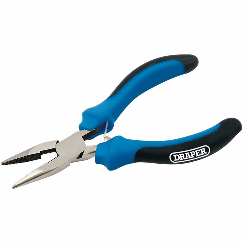 Draper 12538 - Mini pinza a punte lunghe con impugnatura morbida