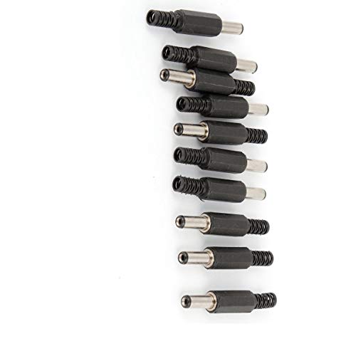 Conector DC macho 5.5mm x 2.1mm - pack 10 piezas miniatura 1
