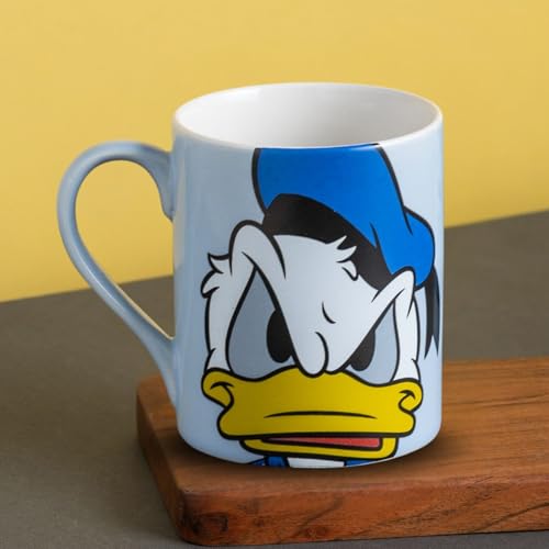 Image of Clay Craft - Official Disney Mugs : Donald Duck Print, Fine Ceramic Coffee Mug, 360 Ml |Cartoon Character Gift Mug for Kids & Adults | Microwave & Dishwasher Safe