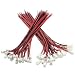 XLX 50PCS 25Pair Mini Micro JST XH2.54 2PIN Female and Male Connection Plug with Red Black Terminal Connector Wire Cable 200mm