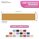 Zoom IMG-1 weddecor raso runner da tavolo Zoom IMG-1 weddecor raso runner da tavolo