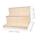 ABOOFAN Multi Riser Shelf for Perfume Jewelry Cupcakes and Plants Sturdy Natural Wood Decor for Retail Events and Home Use for All Occasions