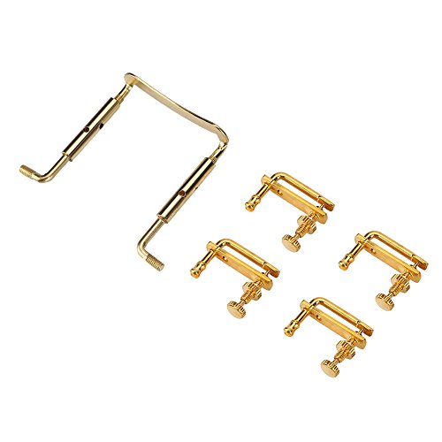 Kit de violino 4/4, acessórios para violino, jacarandá, violino, ponta, afinador, ponta, 1 conjunto