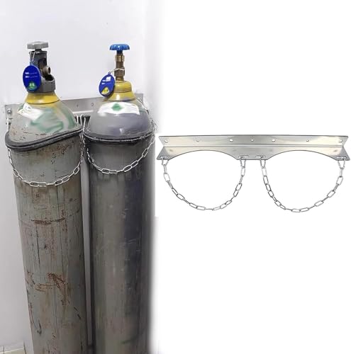 Support pour bouteilles de gaz évitant les chutes au mur