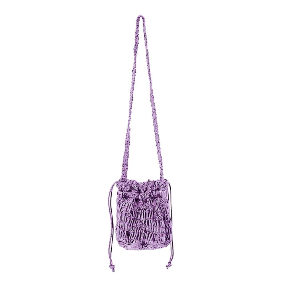 Sac à bandoulière avec cordon de serrage et grand compartiment seau