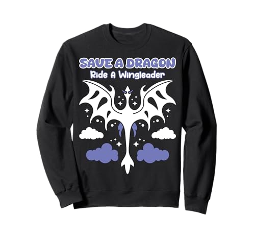 Bookish Book Lover Lare Wings Flying Dragon Alternativa Sudadera