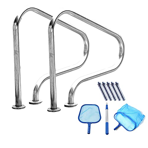 Barandilla para piscina de acero inoxidable con kit de ensamblaje