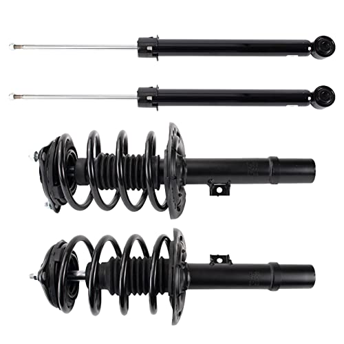 Image of TRQ Front and Rear Complete Strut Assembly & Shock Absorber Kit Complete Strut & Coil Spring Assembly Compatible with 2016-2021 Honda Civic