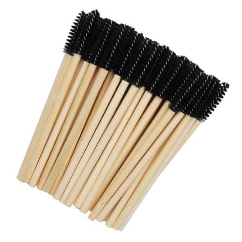 Mikinona 使い捨てマスカラブラシワンド 100個 まつ毛ブラシワンド フレキシブルヘッド プロ用 家庭用 メイクアップ用