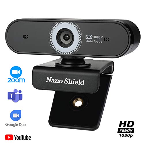 Autofocus Webcam with Microphone, Trobing 1080p Full HD Web Camera USB Wide Screen