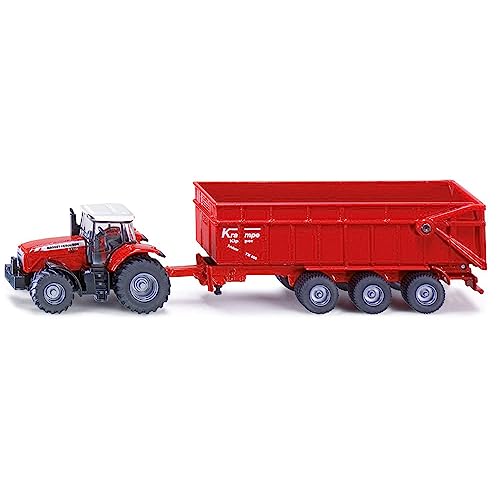 Tractor Massey Ferguson 8480 Dyna VT con Remolque 1/87