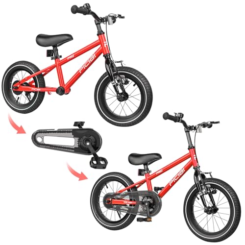 Image of Balance Bike 2 in 1 for Kids 1.5-7 Years Old, Convertible Training Bike with Removable Pedals, Coaster Brake & V-Brake, Wheels with Durable Off-Road Tires | Learn to Ride in Hours