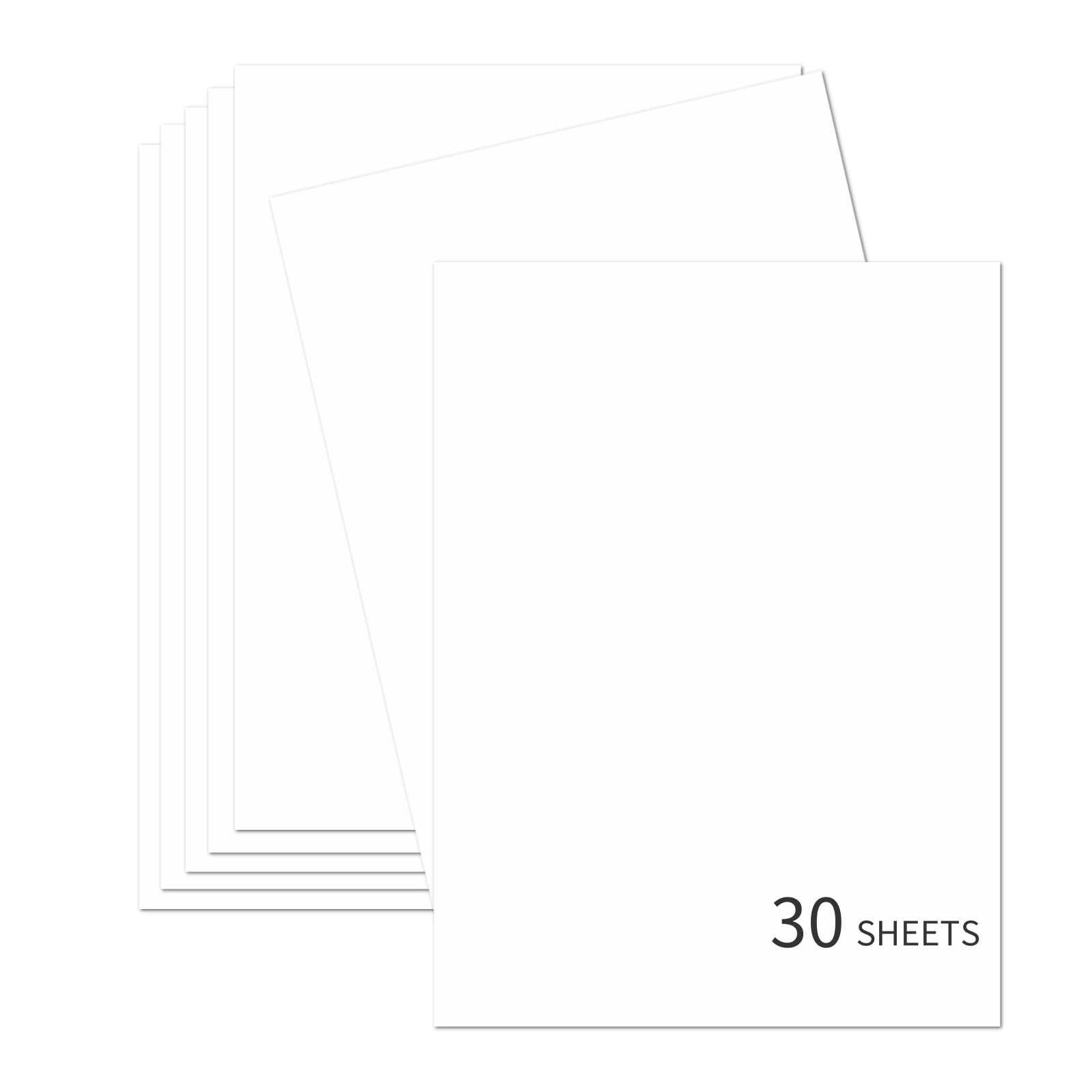 Amazon.co.jp: 30枚 ホワイト厚紙 8.5インチ x 11インチ、250gsm/90