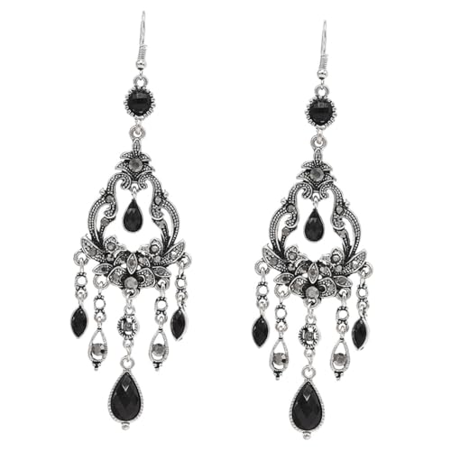 Ipetboom Wasserfall Ohrhänger Boho Stil Strass Tropfen Ohrringe Damen Retro Modisch Robust für Alltag Festival Party Ipetboom Wasserfall Ohrhänger Boho Stil Strass Tropfen Ohrringe Damen Retro Modisch Robust für Alltag Festival Party
